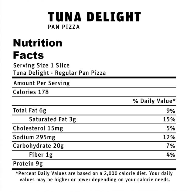Tuna Delight Pan Pizzas