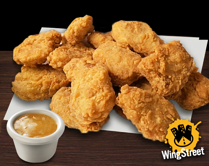 Chicken Nuggets with Golden Honey Mustard Sauce