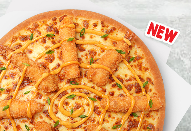 PRAWN KATSU CURRY PIZZA